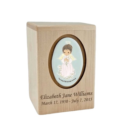 Precious Moments African American Girl Small Child Urn II