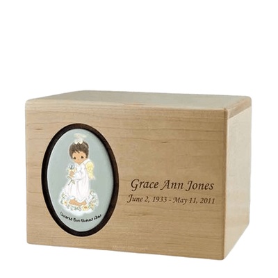 Precious Moments African American Girl Urn