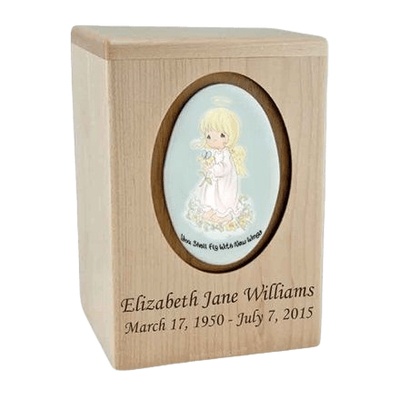 Precious Moments Blonde Girl Child Urn