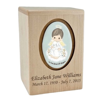 Precious Moments Brunette Boy Child Urns