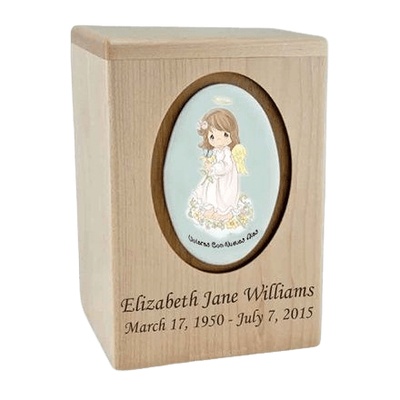 Precious Moments Hispanic Girl Child Urn