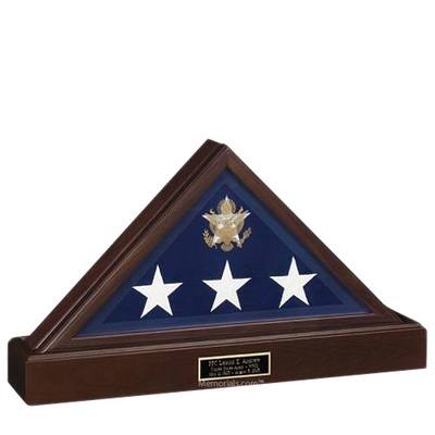 Presidential Cherry Flag Case with Pedestal Urn