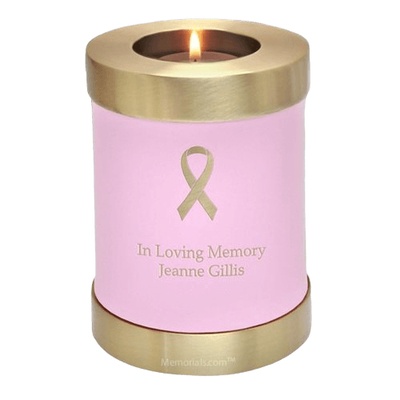 Pretty Pink Candle Keepsake Urn