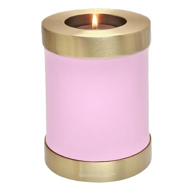 Pretty Pink Candle Keepsake Urn