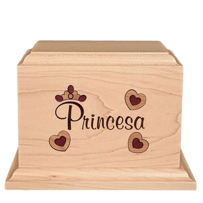 Princesa Urna de Madera para Ninos