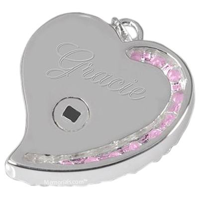 Princess Heart Cremation Pendant III