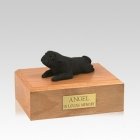 Pug Black Lounging Medium Dog Urn