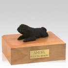 Pug Black Lounging Dog Urns