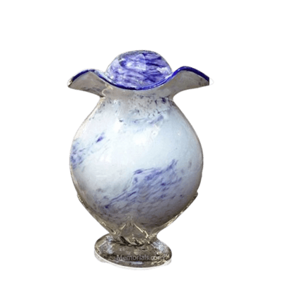 Purple Cloud Glass Keepsake Cremation Urn