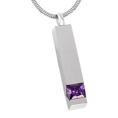 Purple Cremation Necklace