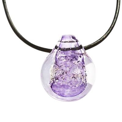 Purple Memorial Jewelry Pendant