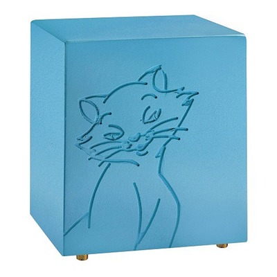 Purring Blue Cat Urn