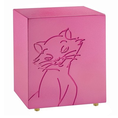 Purring Pink Cat Urn