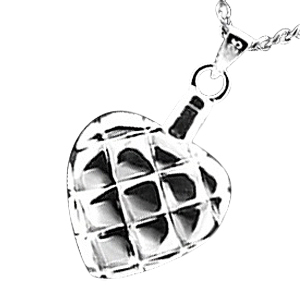 Quilted Heart Cremation Jewelry