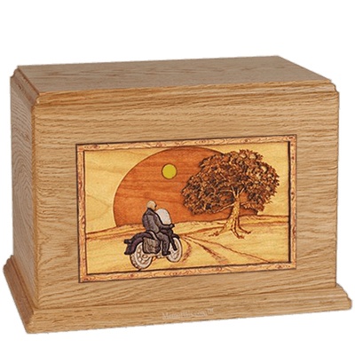 Riding Home Oak Companion Urn