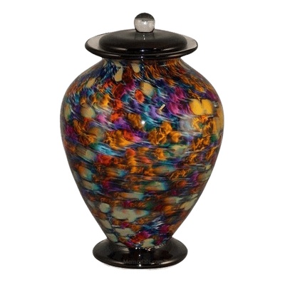 Rainbow Dream Glass Urn