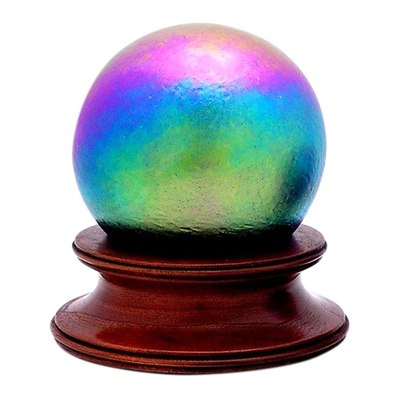 Rainbow Glass Pet Urn