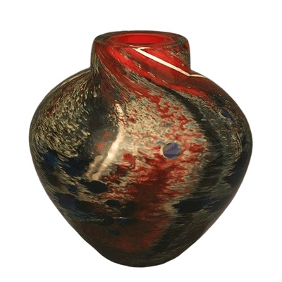 Raku Sky Glass Cremation Urn