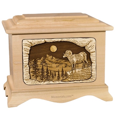 Ram Maple Cremation Urn