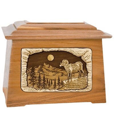 Ram Oak Aristocrat Cremation Urn