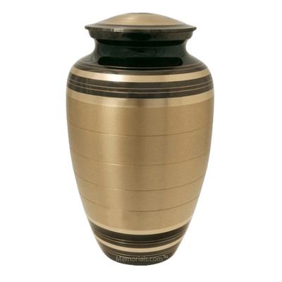 Rare Striped Cremation Urn