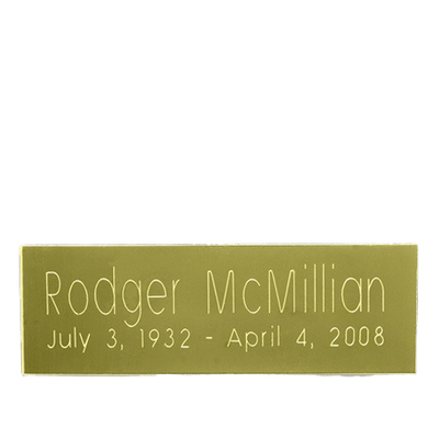 Rectangle Urn Engraving Plate