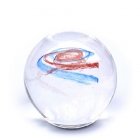 Red & Sky Blue Galaxy Medium Memory Glass Keepsake