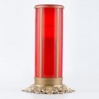 Red Cross Filigree Memorial Candle