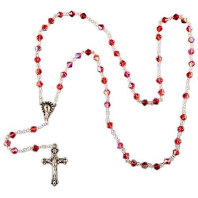 Red Crystal Rosary