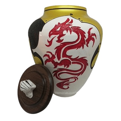 Red Dragon Cremation Urn