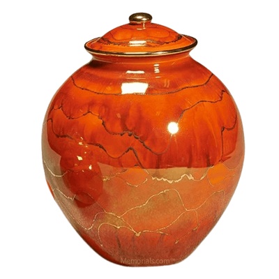 Red Dream Ceramic Urn