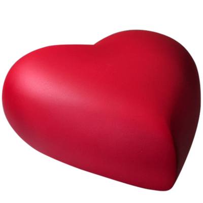 Red Heart Pet Cremation Urn