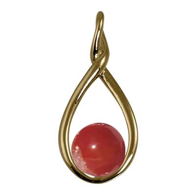 Red Infinity Cremation Ash Pendant