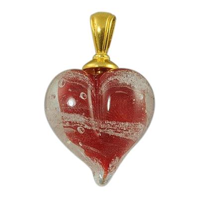 Red Love Cremation Ash Pendant