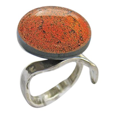 Red Memorial Ashes Ring