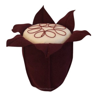 Red Wine Tulip Cremation Urn