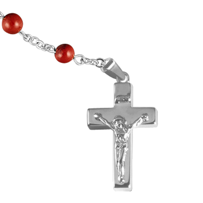 Redstone Silver Cremation Rosary