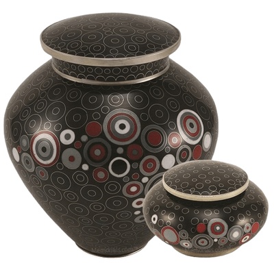 Retro Noir Cloisonne Cremation Urns