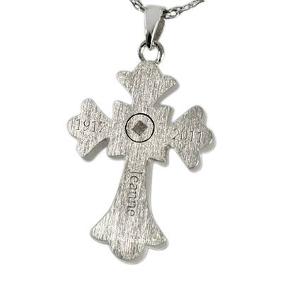 Roman Cross Cremation Pendant III