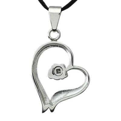 Rose Heart Cremation Pendant