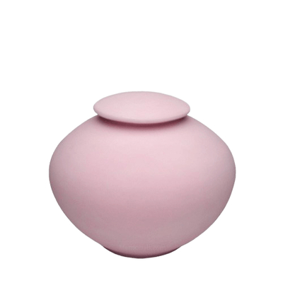 Rose Pink Medium Pocrelain Clay Urn