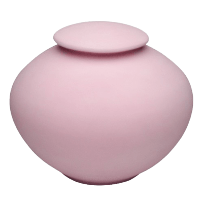 Rose Pink Companion Pocrelain Clay Urn