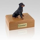 Rottweiler Sitting Large Dog Urn