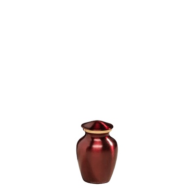 Rouge Metal Small Urn