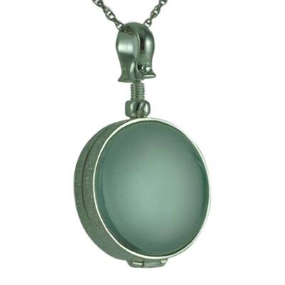 Round Glass Locket Memorial Jewelry