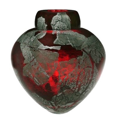 Ruby Dream Glass Cremation Urn