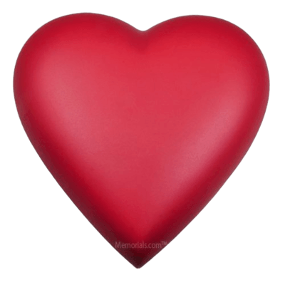 Ruby Heart Keepsake Cremation Urn