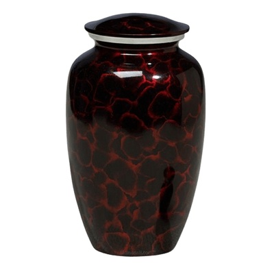 Ruby Rain Metal Cremation Urn