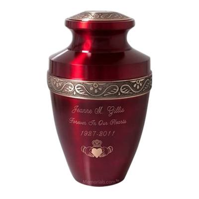 Ruby Red Pet Cremation Urn