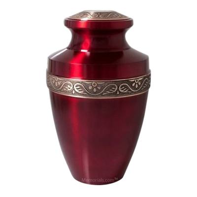 Ruby Red Pet Cremation Urn